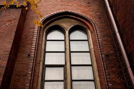 autumn leaves and church window © Verena Fischer 2011
